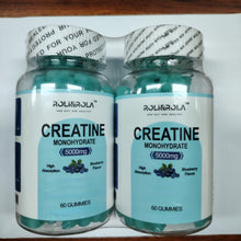 High Strength Creatine Monohydrate Gummies, Blueberry Flavored Creatine Gummies Monohydrate - 60 Gummies X 2 Bottles